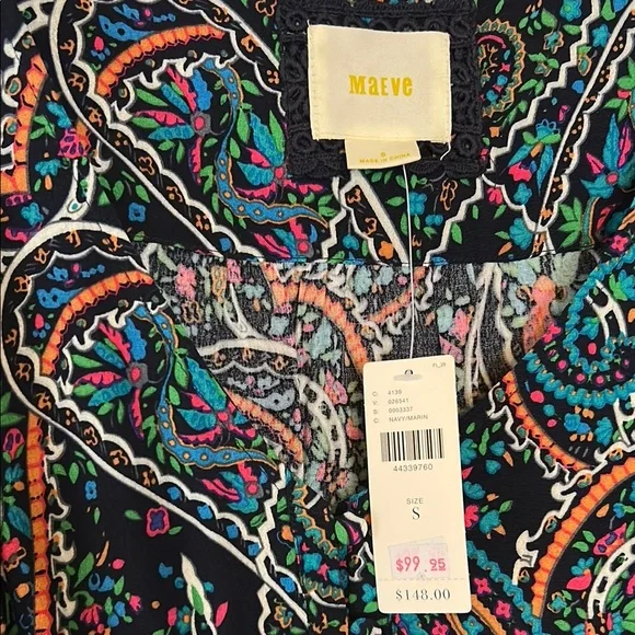 AnthropologiesMaeve Colorful Paisley Long Sleeve Dress - Picture 3 of 7
